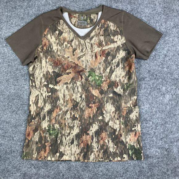 Browning T-Shirt Mens 2XL Camo Short Sleeve Hunting Outdoor Mesh Activewear - Picture 1 of 7